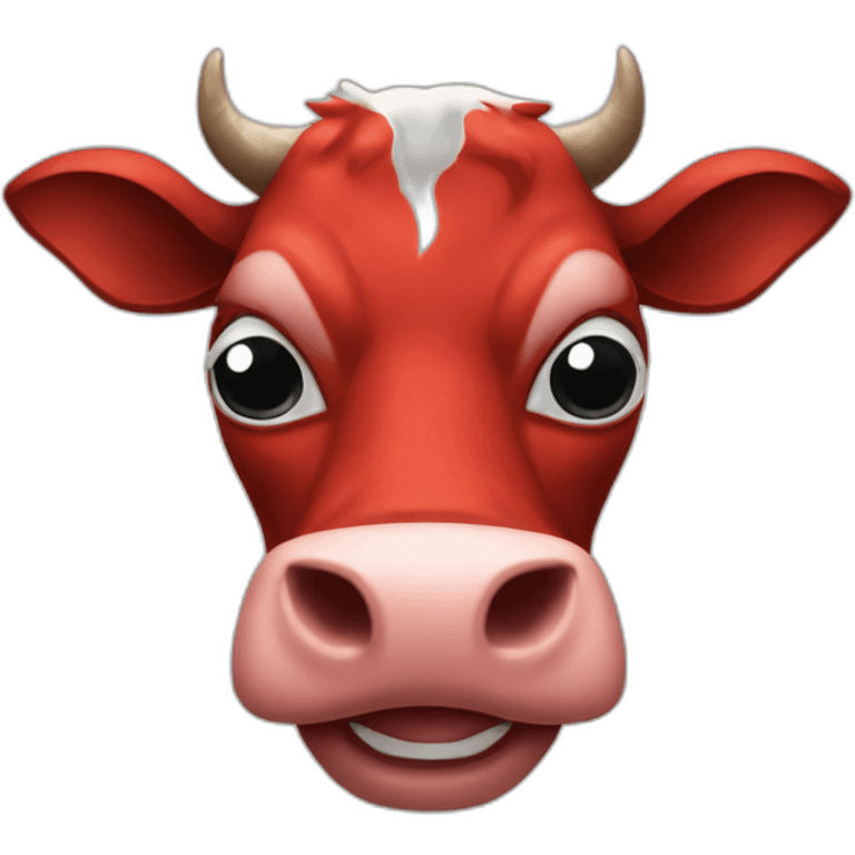 Spider-Man as a cow emoji