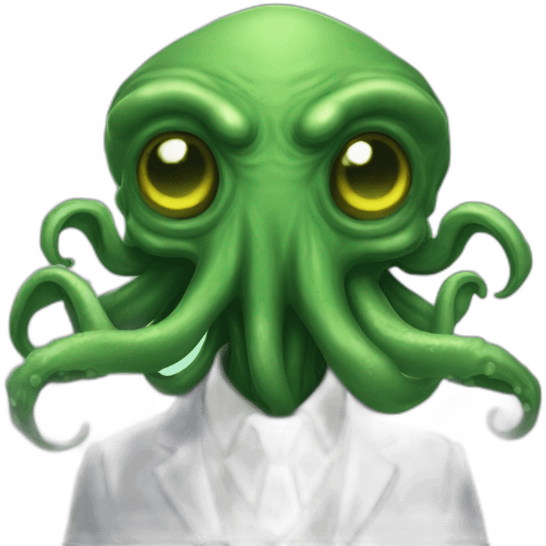 Cthulhu human say hi emoji