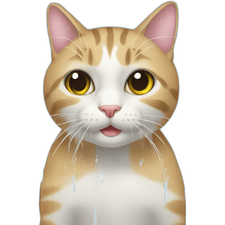 cat having a shower emoji