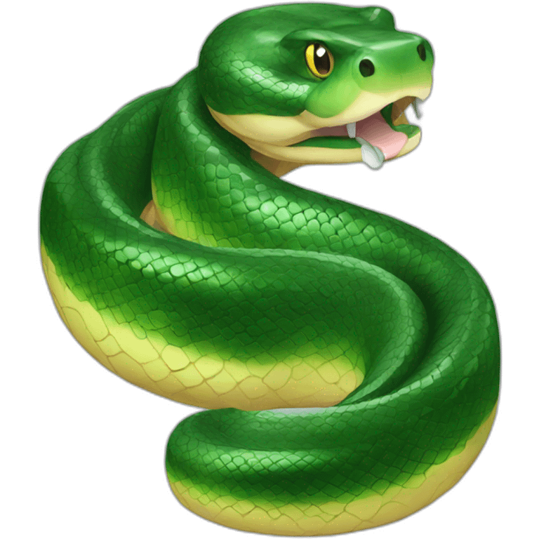 green anaconda emoji