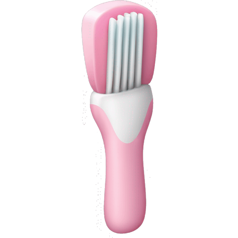 Pale pink toothbrush  emoji