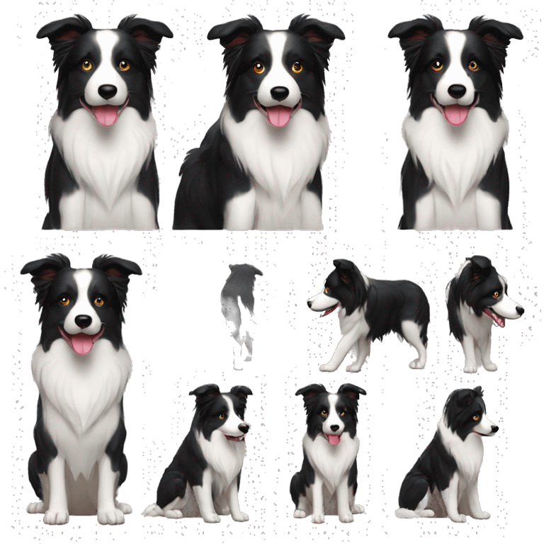 Border Collie Dog Breed Full Body emoji