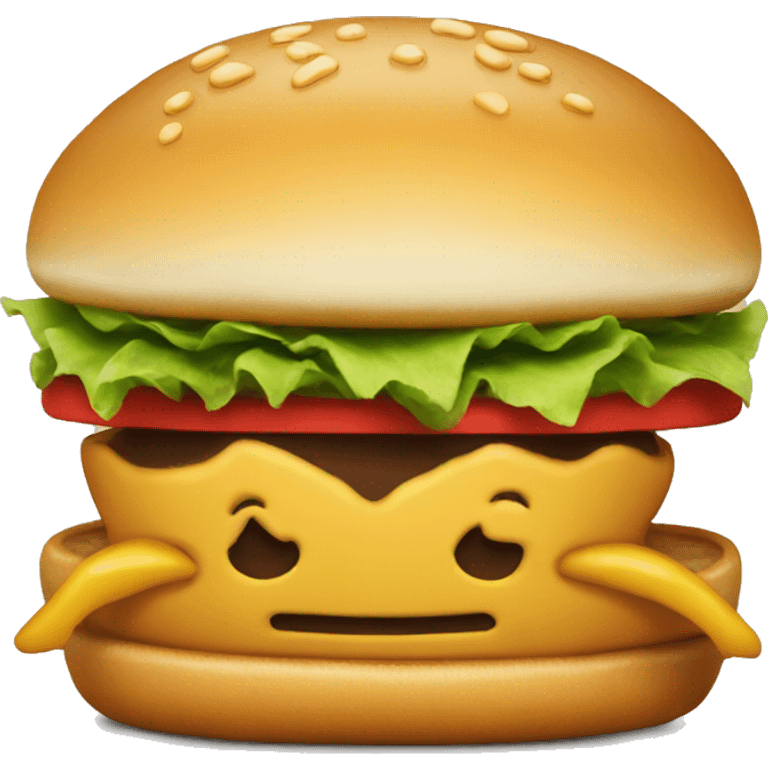 Mcdonalds logo but a K emoji