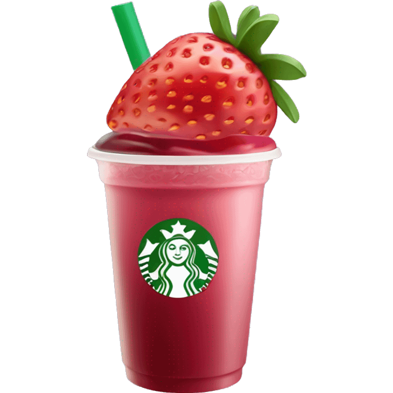 starbucks strawberry açaí refresher not in a frappuccino cup emoji