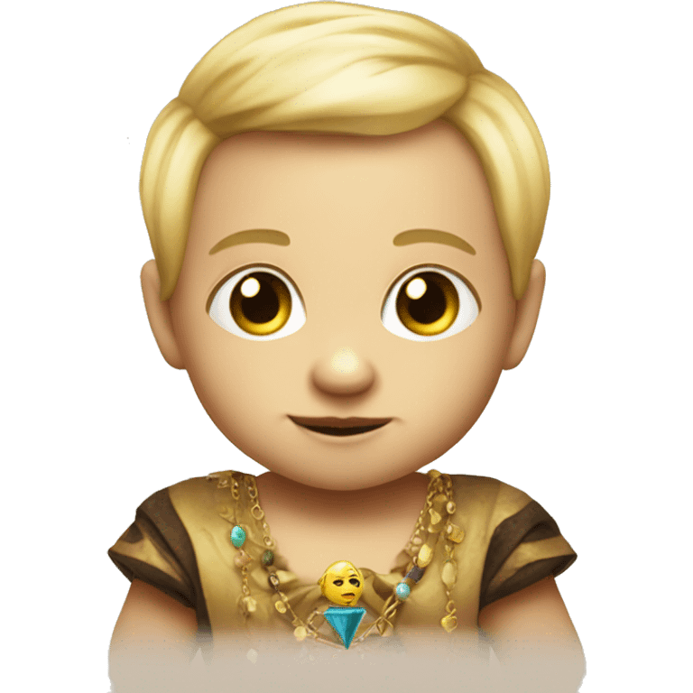 fortune-teller blonde baby boy  emoji