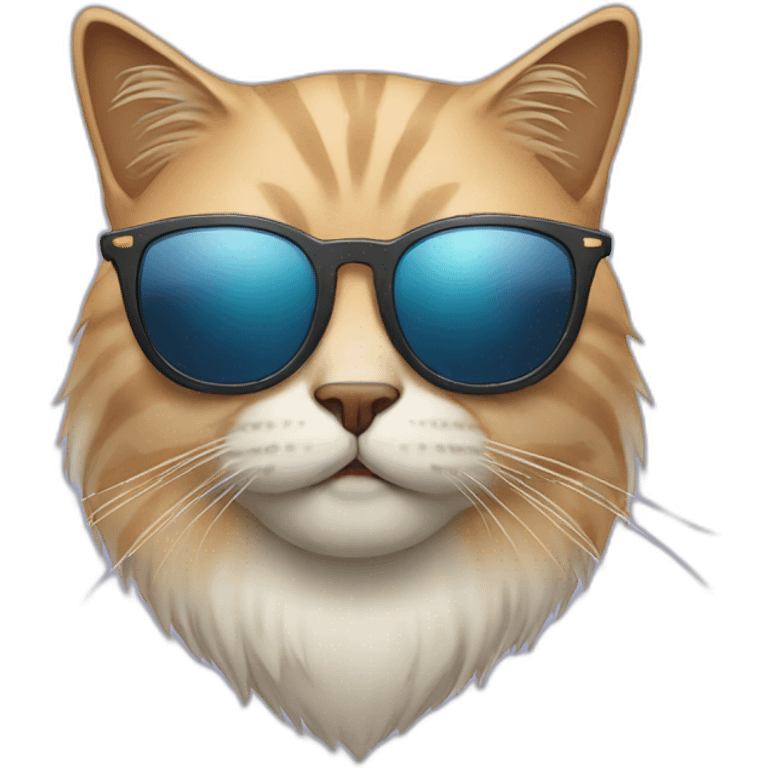 cat with beard and sunglass emoji