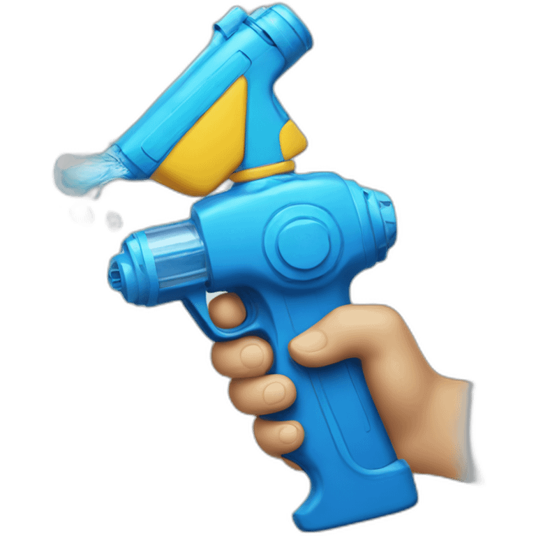 holding water gun emoji