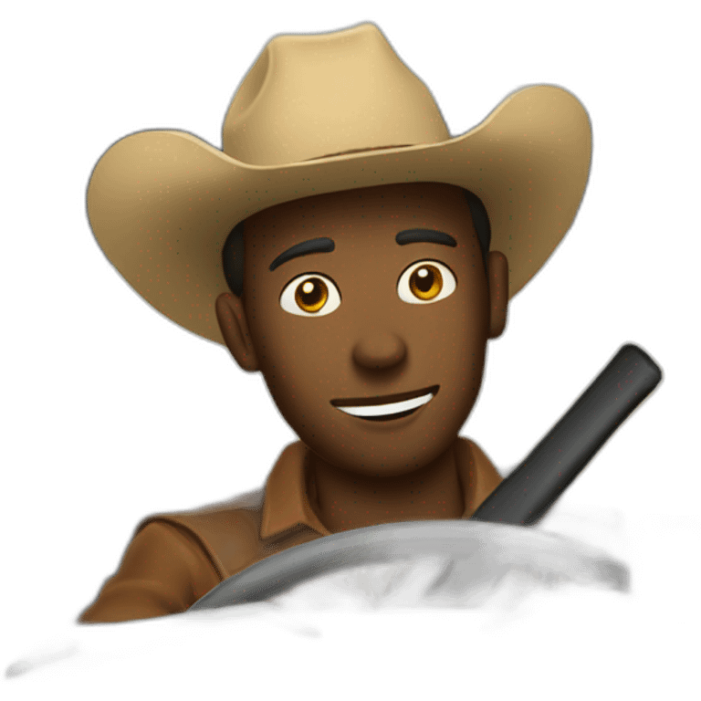 cowboy driving a car emoji