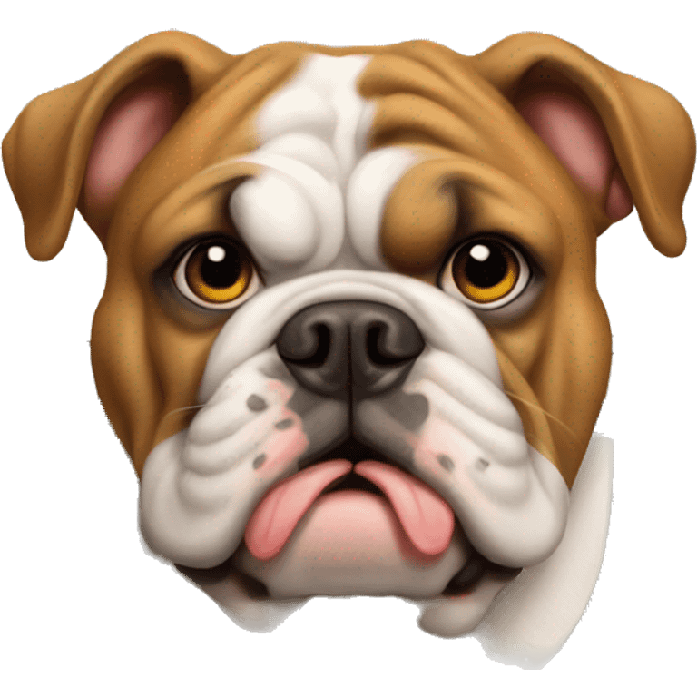 english bulldog with a shield emoji