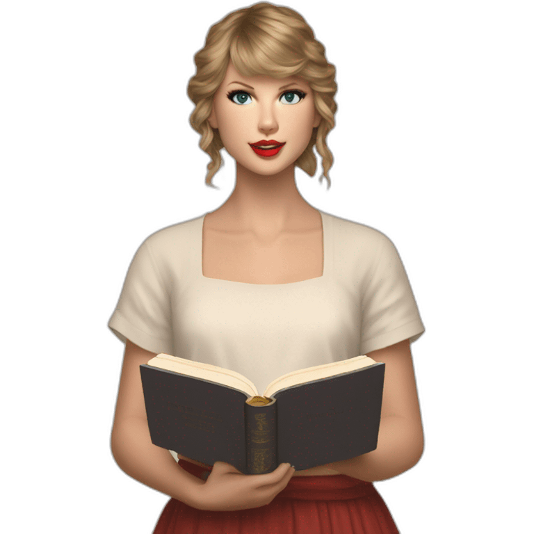 taylor swift tjrowing the bible emoji