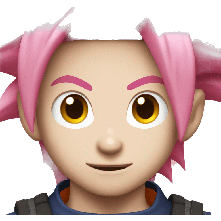 evil goku pink hair emoji