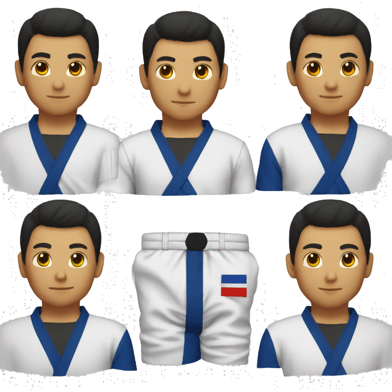 Judoka back emoji