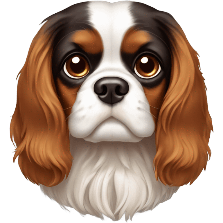 Sad Cavalier King Charles spaniel  emoji