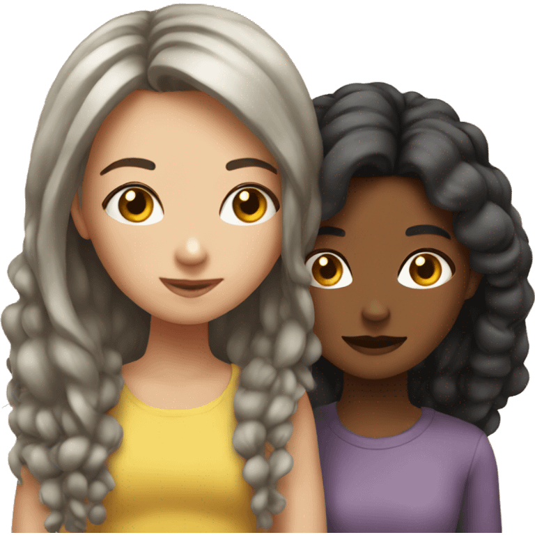 girl with her girl friend emoji