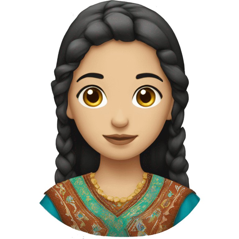 Turkmen girl emoji