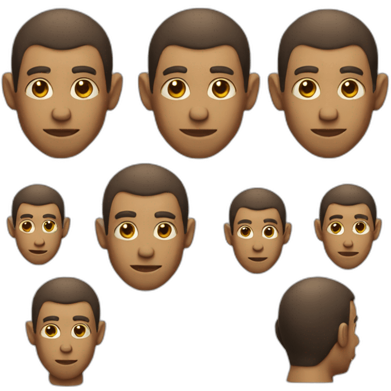 monkey proffesor with fade haircut emoji