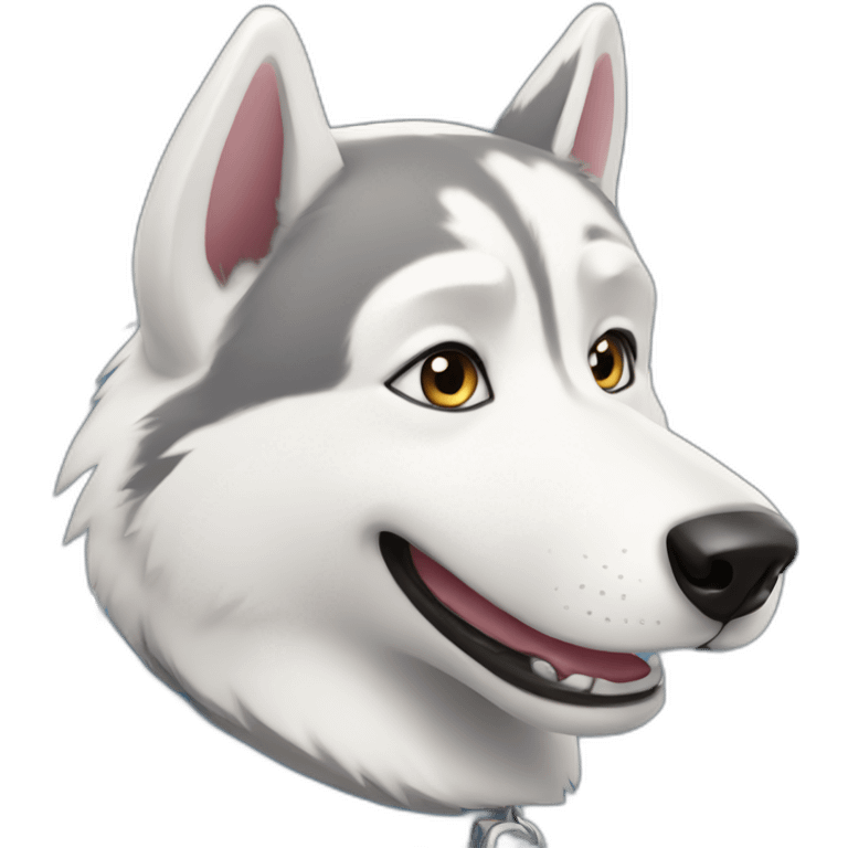 smilly husky emoji