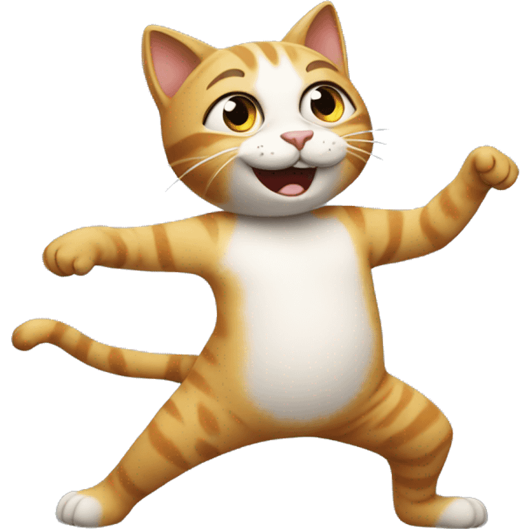 A cat dancing  emoji