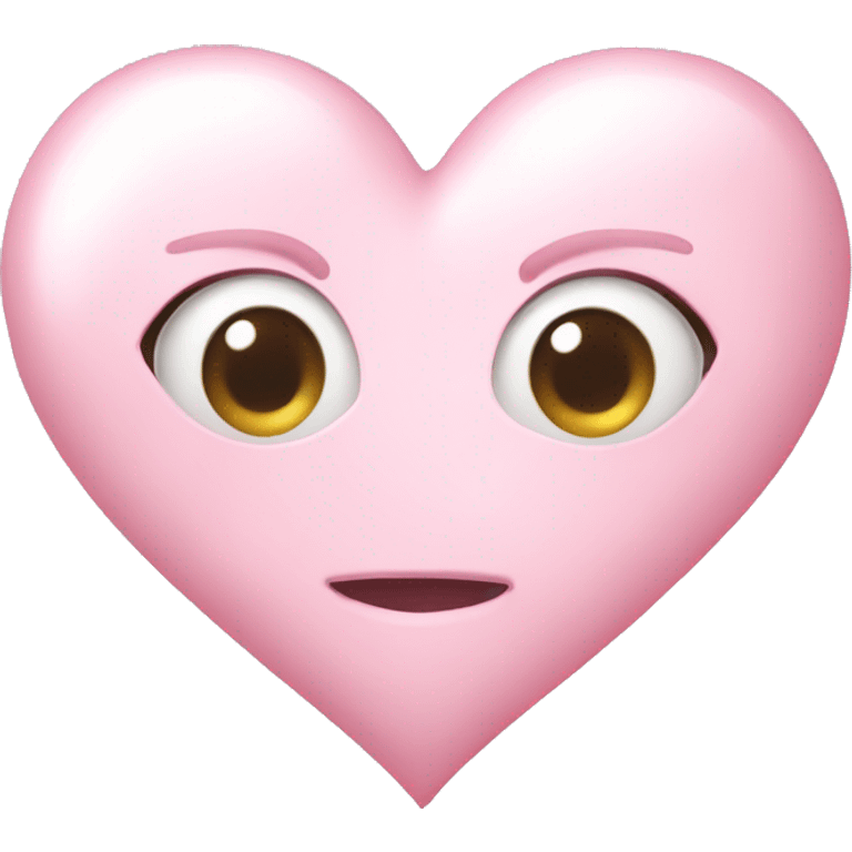 pearl light pink heart emoji