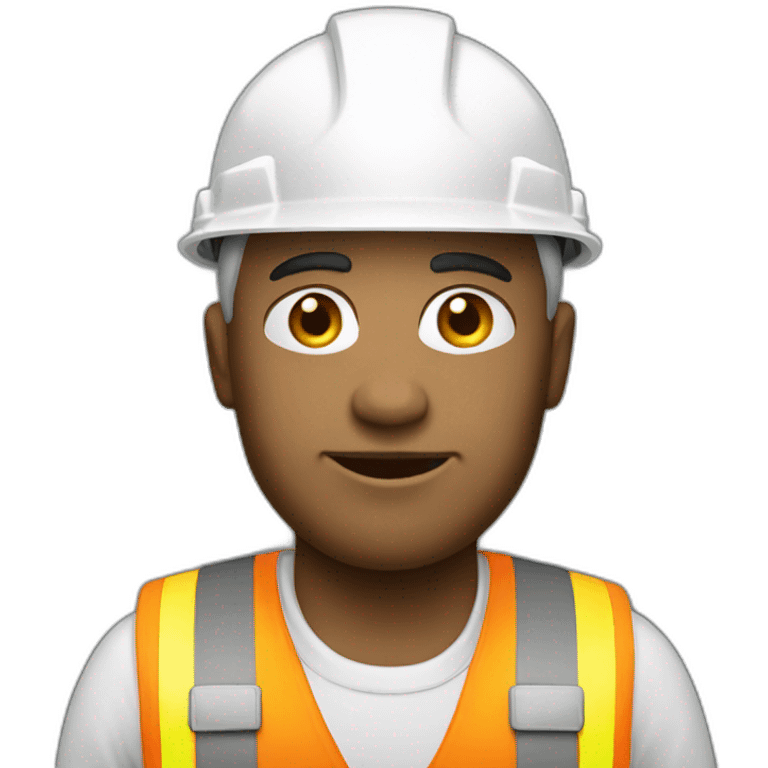 White Construction worker emoji