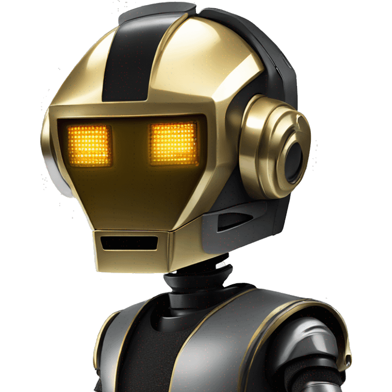 DaftPunk-style robot talk box emoji