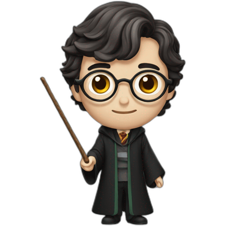 harry potter holds wand emoji