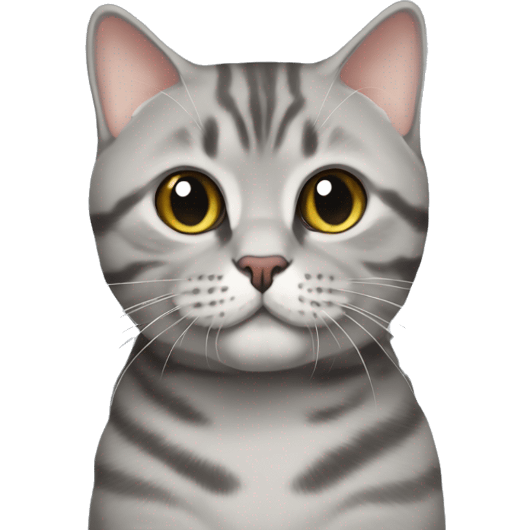 british shorthair in tabby christmas emoji