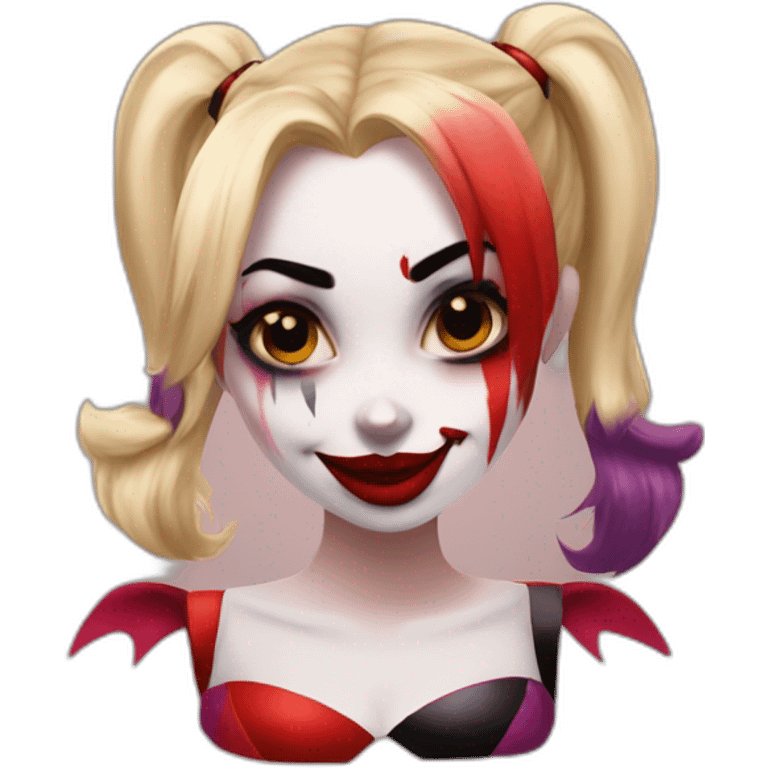 Harley Quinn beso emoji