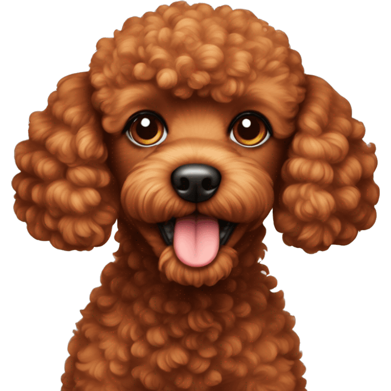 Red toypoodle  emoji