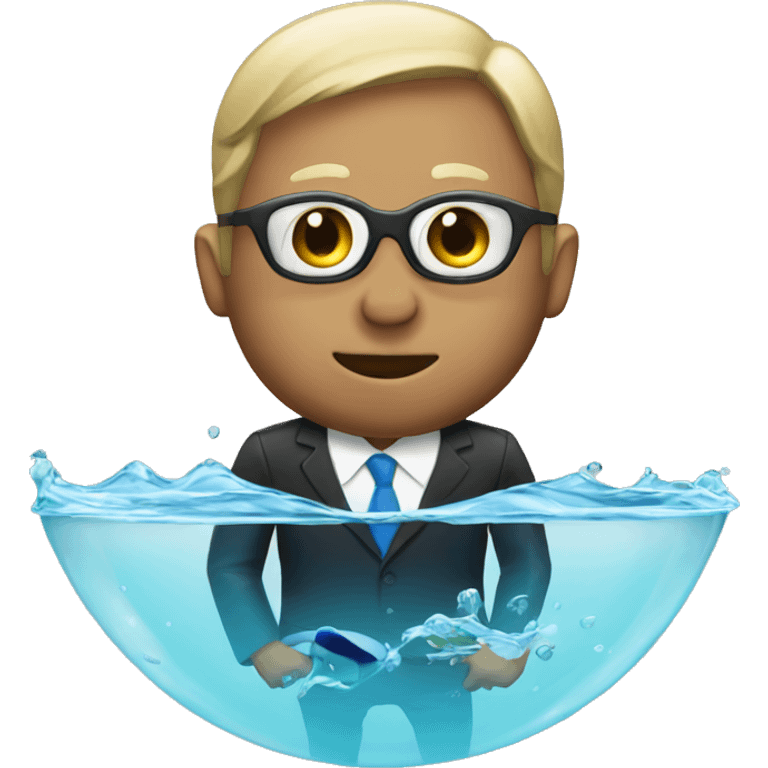 Swimming in martini  emoji