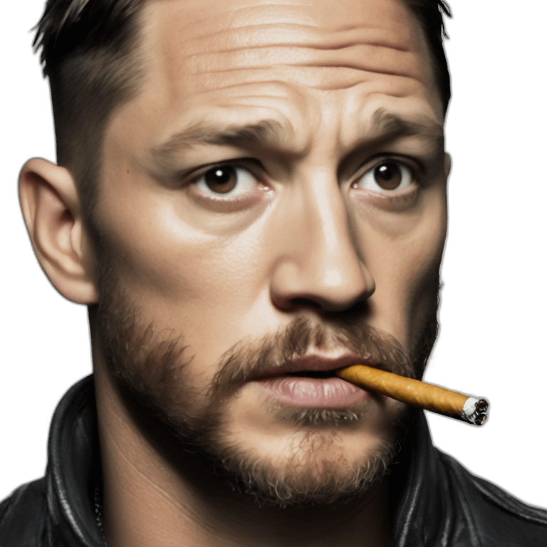 Tom Hardy smoking  emoji