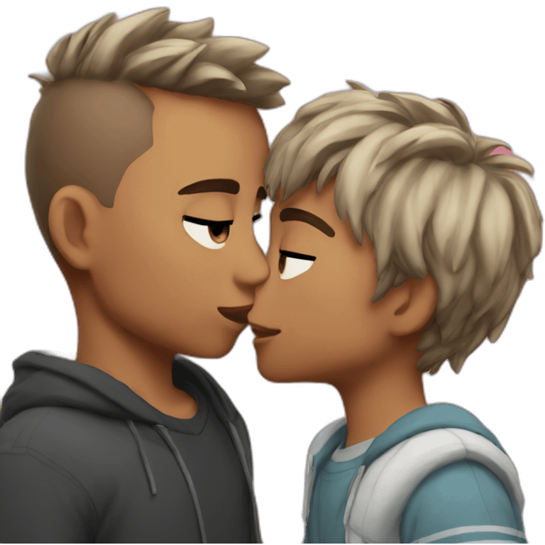 adjaxon kissing mark emoji