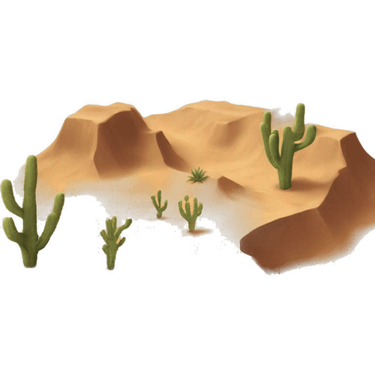 realistic desert emoji