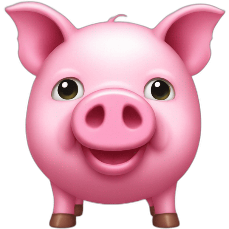 Pink pig cash emoji