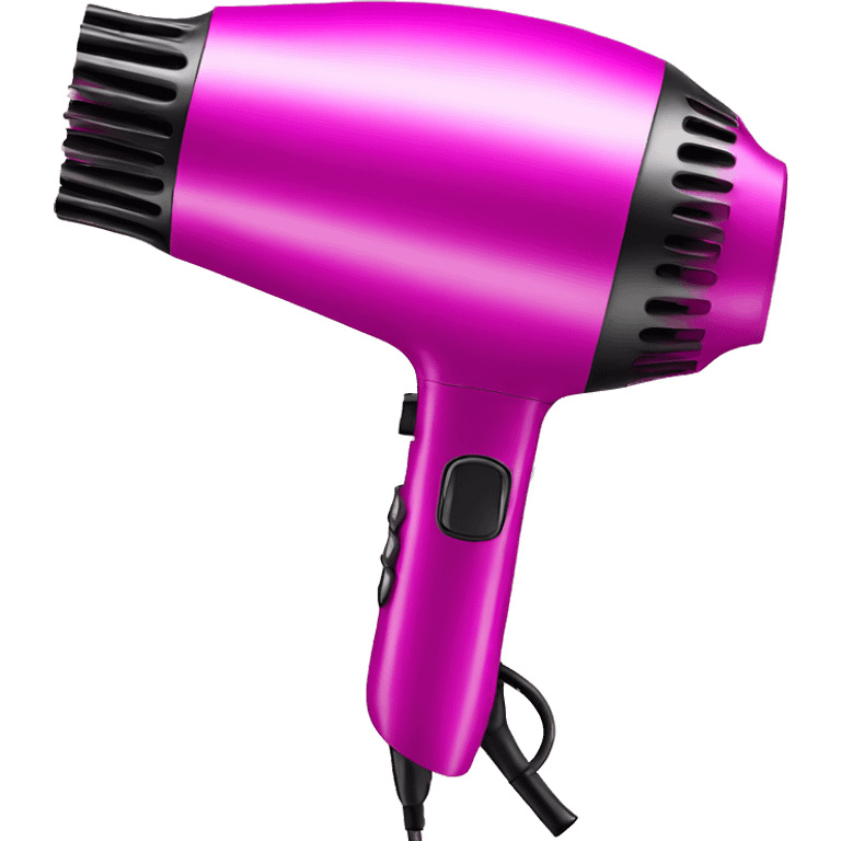 Realistic magenta hair dryer isolated  emoji