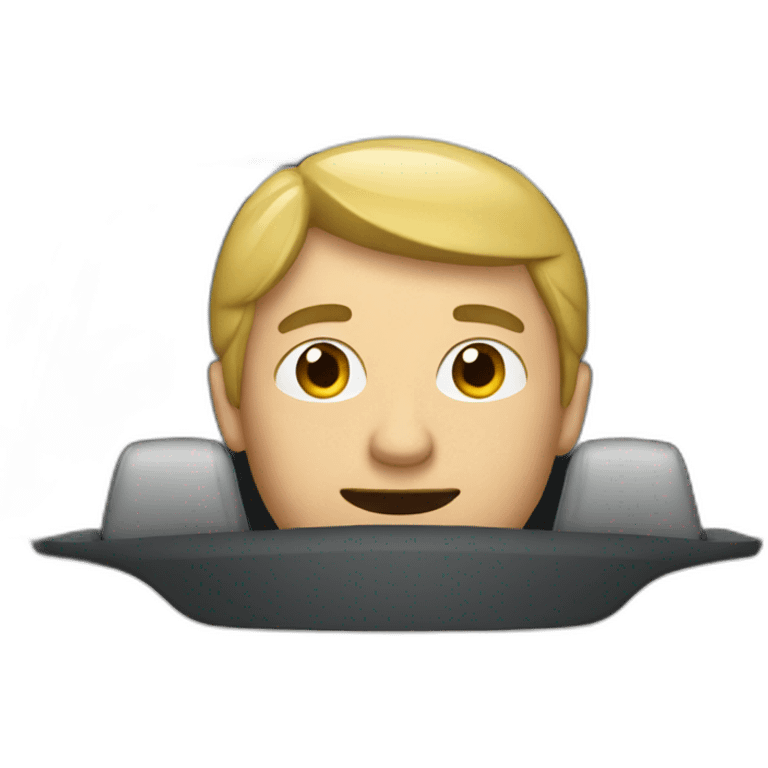 Man in a car emoji