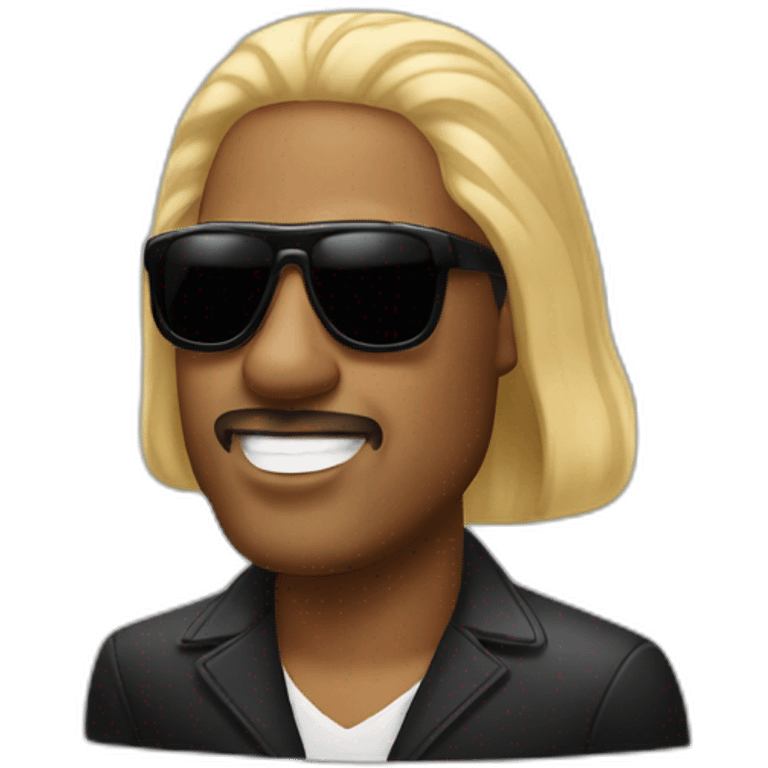 Blond stevie wonder emoji