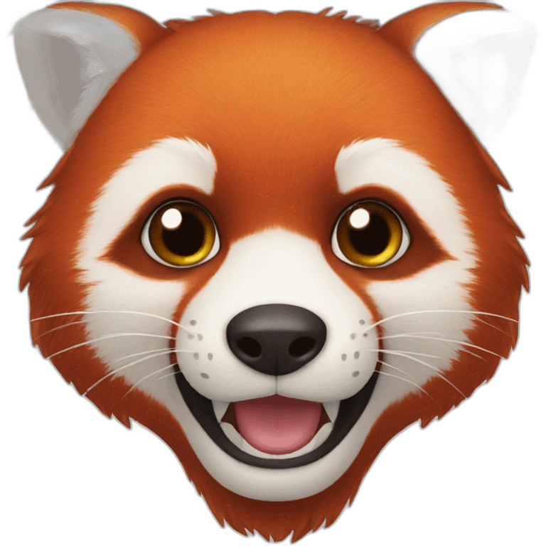 Face red panda  emoji