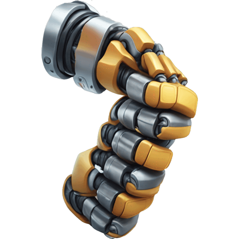 robotic muscle arm emoji