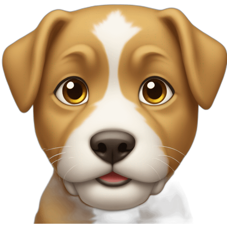 chat avec chiot emoji