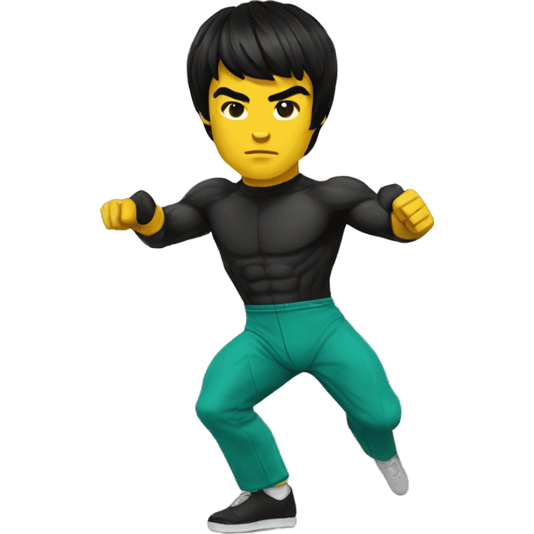 Bruce Lee qui tape le mur emoji