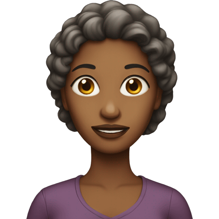 woman make stories emoji