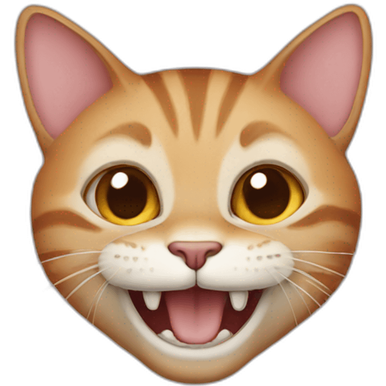 A cat without teeth  emoji