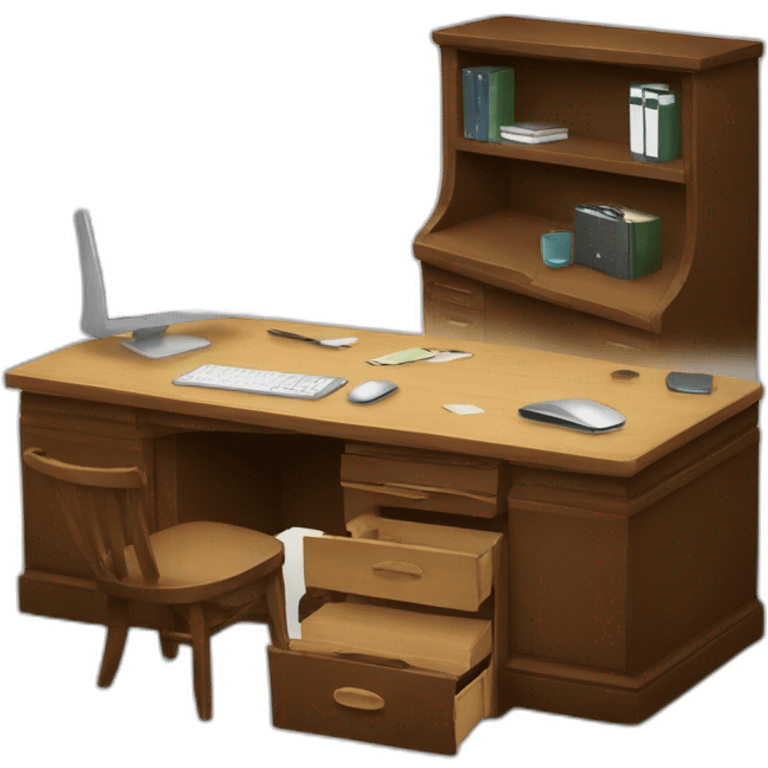 Neat desk emoji