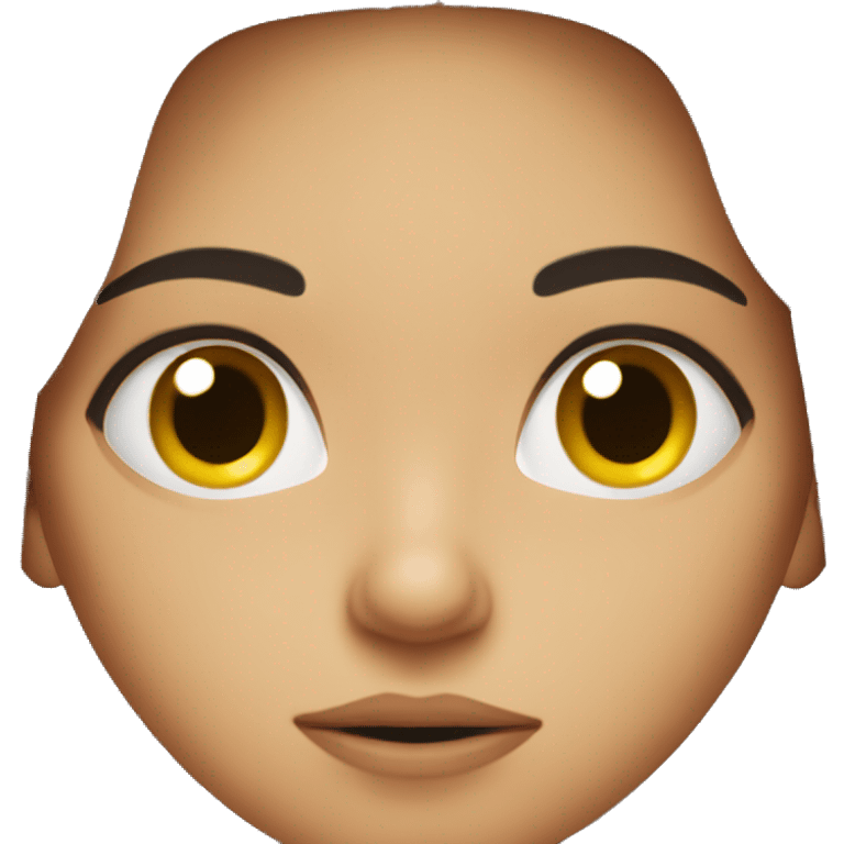 fed up brunette girl emoji