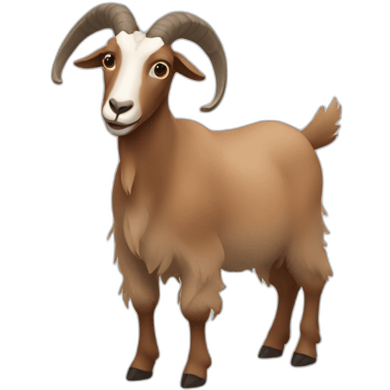 goat brown body shape emoji