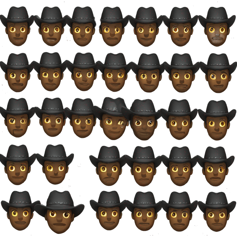 Black cowboy emoji