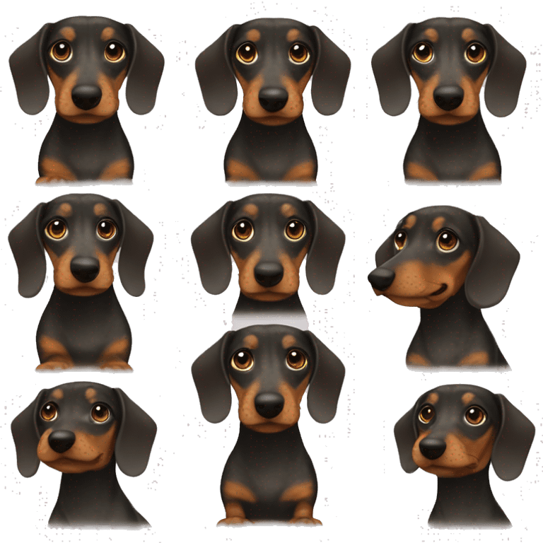 Brindle Dachshund  emoji