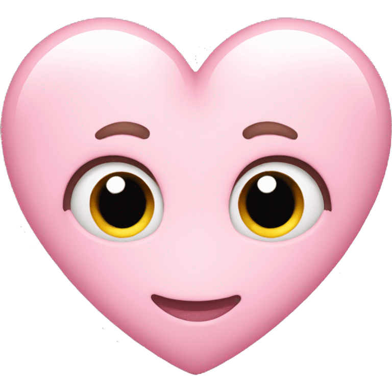 Light pink hearty  emoji