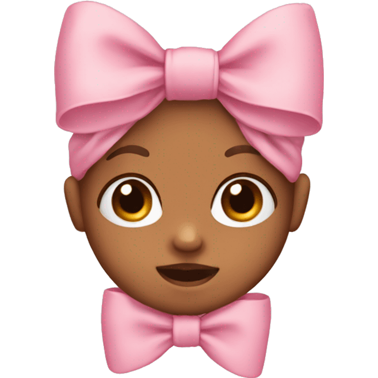 Baby pink bow emoji